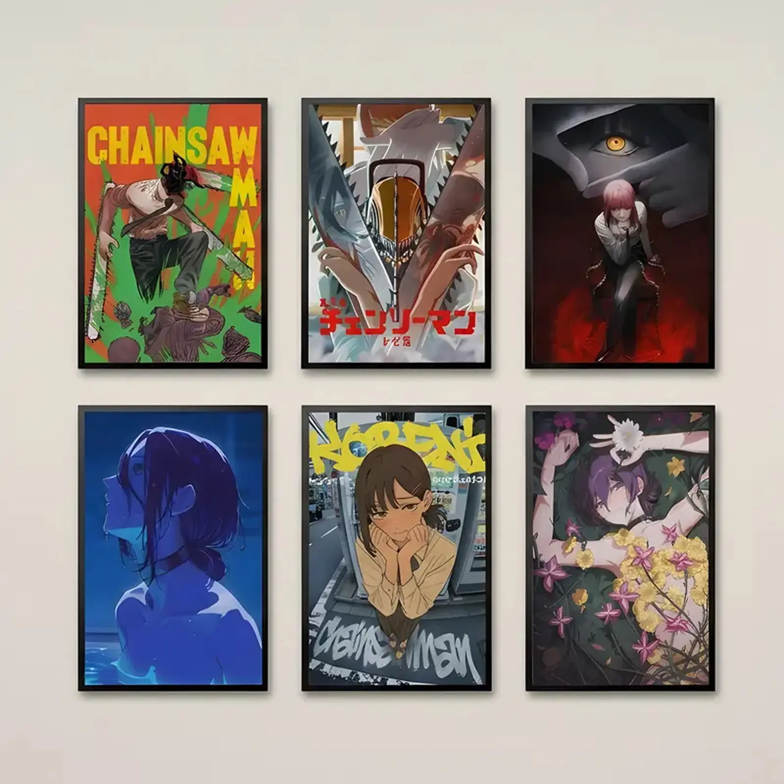 Chainsaw Man Anime Makima Reze Poster Premium Wall Art Poster Unframed HD Print Home Office Decor Unique Trendy Gift