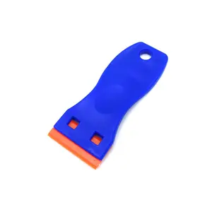 2 Pieces Plastic Scraper, Glass Scraper, Vitroceramic Scraper, Blue