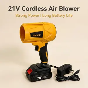 Turbo-Jet Blower — Cordless Electric Leaf Blower | 21V High-Velocity Airflow, Car Dryer, Handheld Snow Remover — Ideal for Home & Outdoor Use — Powerful Blowing Action for Leaves & Dust — The Perfect Birthday or Holiday Gift