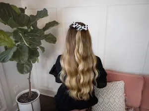 BW Daisy Hair Scrunchie