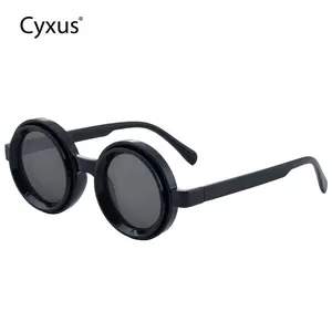 Cyxus Adjustable Tint Sunglasses 1-9 Gears Rounded Polarized Glasses with ND Filter Lenses Advanced ND Filter Lens Technology Sports Fishing Outdoor For Men and Women - P1323