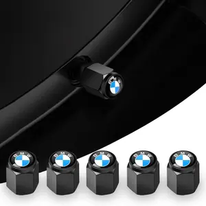 5pcs Car Wheel Tire Styling Tire Valve Air Nut Cover For BMW E46 E52 E53 E60 E90 E91 F30 F20 F10 F15 M3 M5 Auto Accessories