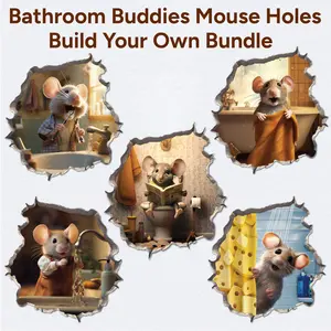 Bathroom Buddies Mouse Holes Build Your Own Bundle - My Wonderful Walls