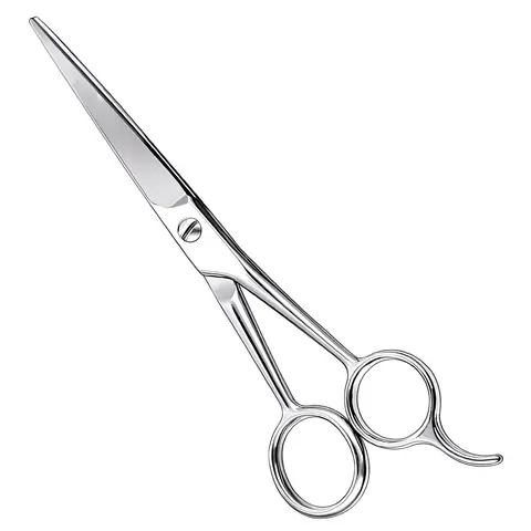 UM Supplies Hair Cutting and Hairdressing Scissors . Premium Stainless Steel shears with smooth Razor & Sharp Edge Blades, for Salons, Men & Women, Kids, Adults, & Pets - Silver