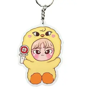 OVERSIZED Starry Kids Kpop Themed Bag Charm and Kitty Paw Key Chain Bundle for Stay