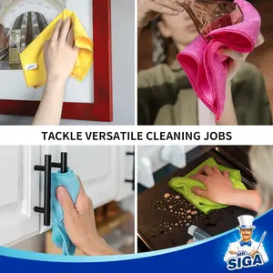 MR.SIGA Microfiber Cleaning Cloth, Pack of 24, Size:12.6" X 12.6"
