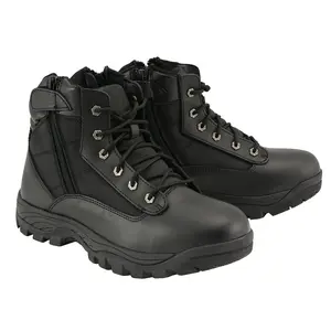 Milwaukee Leather Men’s SWAT-Style Motorcycle Boots - Rugged Leather Riding Footwear