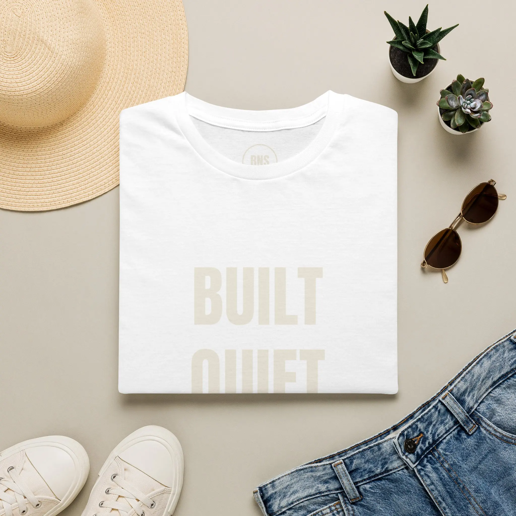 Built Quiet T-Shirt | Minimalist Text Tee