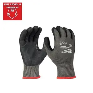 Milwaukee Tools Cut Level 5 Nitrile Dipped Gloves Sz Large