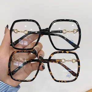 2PCS Unisex Korean Style Myopia Eyeglasses, Blue Light Blocking Optical Frames, Fashion Slimming Glasses for Men Women