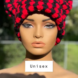 Unisex Granny Square Cat Beanie