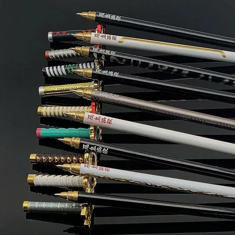 20cm Anime-Inspired Metal Replica Gel Pen, Office Stationery Novelty Item, Collectible Gift for Anime Fans