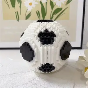 Football & Basketball Design Building Blocks Toy, Micro Particle Building Blocks, Fun and Creative Room Decoration Ornaments, Unique Decoration for Home & Office, Gift for Football, Basketball Fans