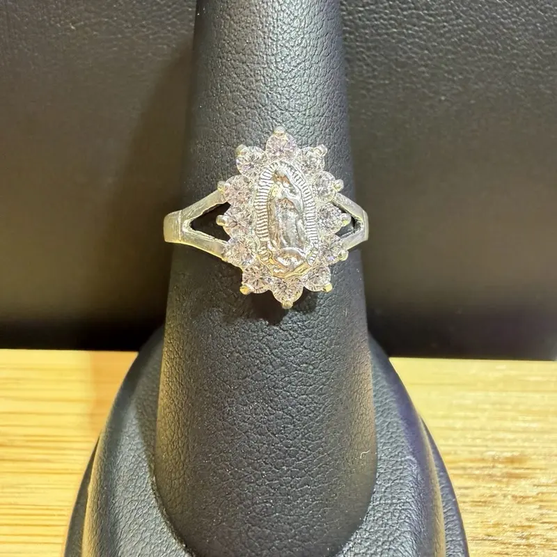 925 Silver Virgen de Guadalupe Ring
