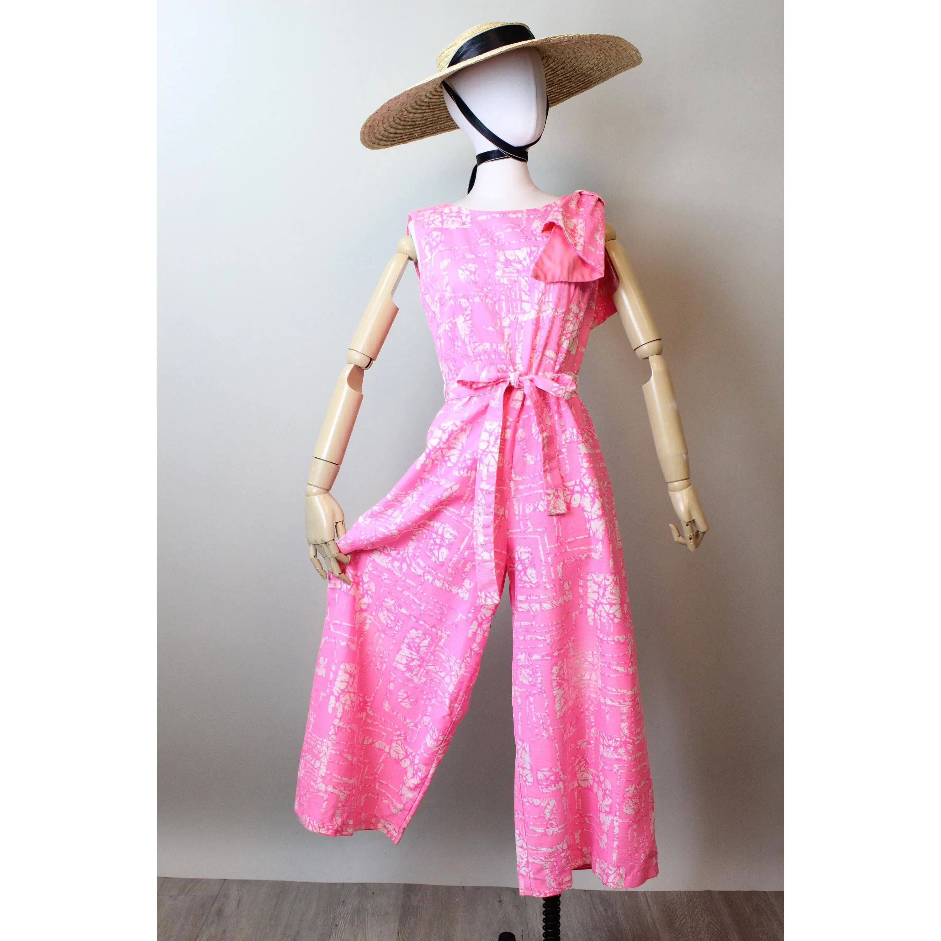 1960s HAWAIIAN JUMPSUIT cotton small | new spring summer