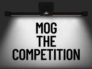 Mog Light Magnetic Folding Gym Lamp - 7-Mode Rechargeable COB LED Work Light with 360° Pivot Legs & Aluminum Tripod Design - Outshine the Competition with Superior Lighting