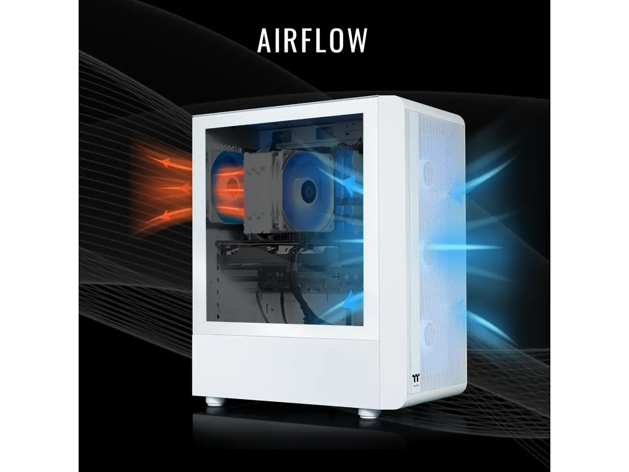 Thermaltake LCGS Quartz R66 Gaming Desktop (AMD Ryzen 5 5600, ToughRam ...