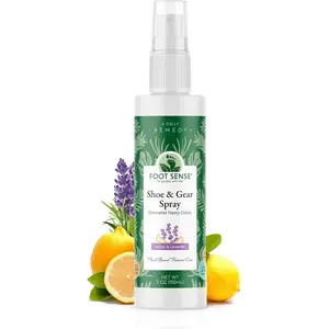 Foot Sense Natural Shoe & Gear Spray - Lemon & Lavender - 5 Oz - Long Lasting Odor Neutralizer for Shoes, Sports Equipment & Feet - USA Made