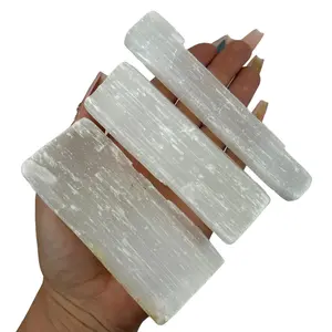 Gypsum Satin Spar Selenite Pick - Natural Healing Crystal, Exact Piece for Insight & Clarity, Charging Aid, Shiny Natural Mineral Stone for Crystal Decorations, Selenite Crystal