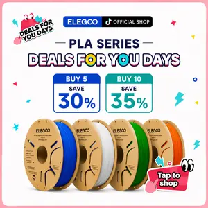 [SummerWins] ELEGOO PLA Series Filament 1.75mm 5 Roll Bundle, Mix & Match 5KG, Cardboard Spool, Compatible with FDM 3D Printers, Print Farm Wholesale Pack, Perfect for Beginners & Pros