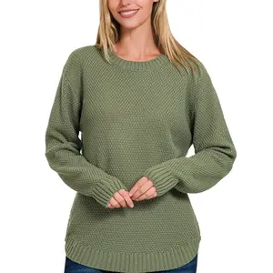 ROUND NECK BASIC SWEATER