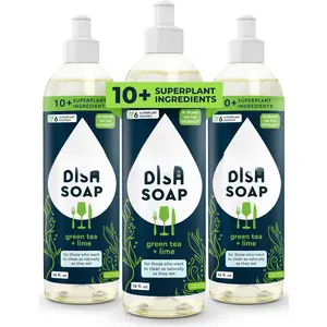 Dish Soap - -Softening -Based Dishwashing Soap,  Dish Soap,  Liquid Dishwashing Detergent Soap (Green  & Lime, 16 fl oz, 3 Pack)