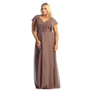 Wholesale Mother of the Bride Dresses MQ1917 in Mocha