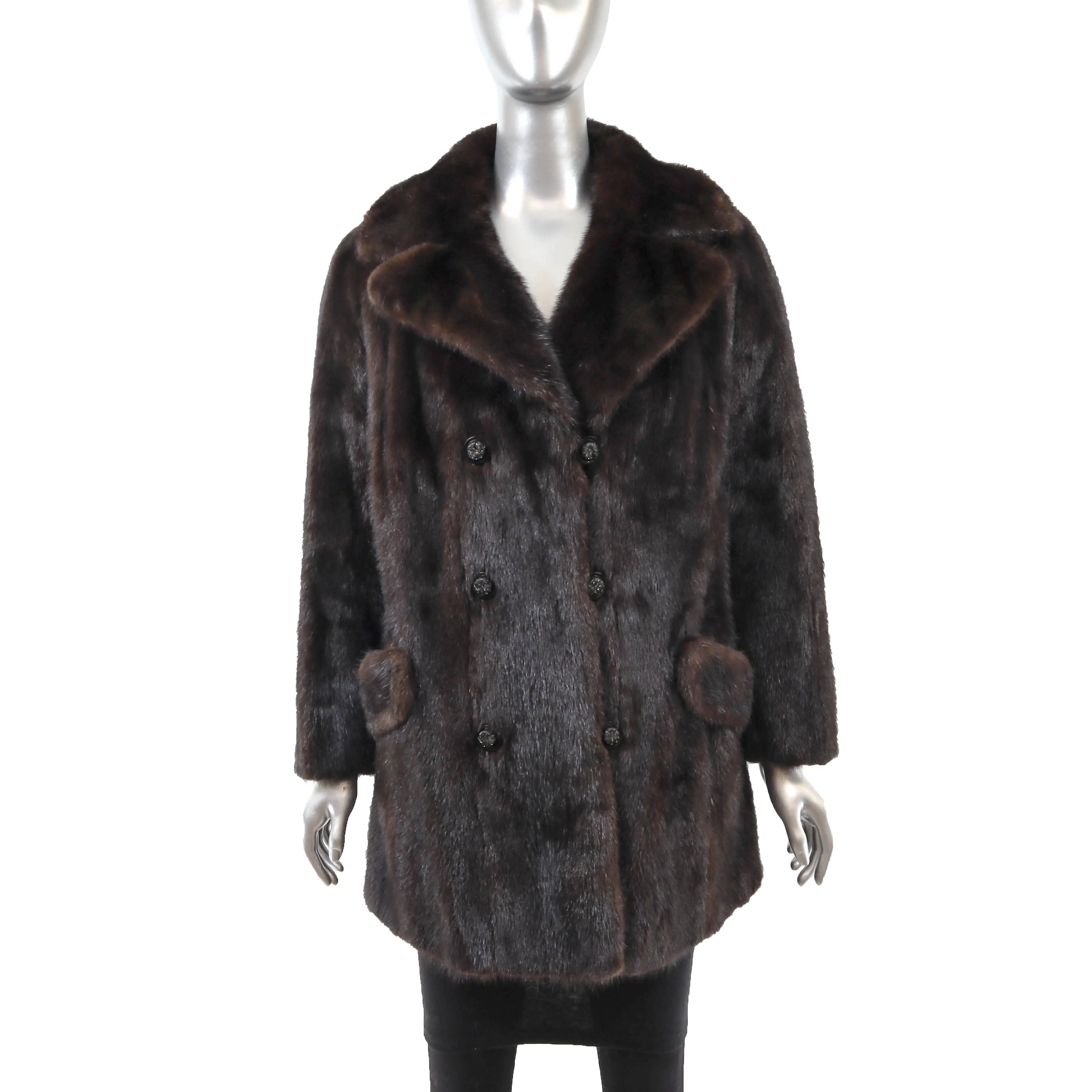 Brown Mink Jacket- Size S