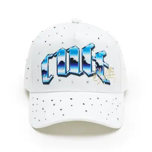 Cult x El Alfa Premium Logo 5 Panel A Frame Trucker Hat "Panther" in Winter White