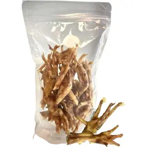 USA Natural Chicken Feet for Dogs (20 Pack) - 100% USA Sourced and Made - Single Ingredient - High Protein, Low Calories - Slow-Roasted Dog Chews (20 Counts)