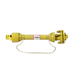 GARVEE 1-3/8" PTO Drive Shaft with Slip Clutch, 6 Spline Ends, Series 4, Adjustable Length 31.5"-57", Ideal for Brush, Rotary Cutter, and Finish Mower Applications.