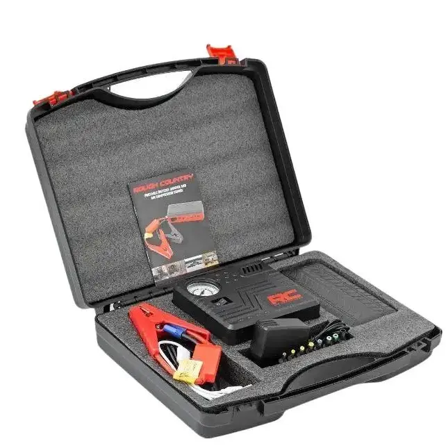 Battery Jumper And Air Compressor Combo