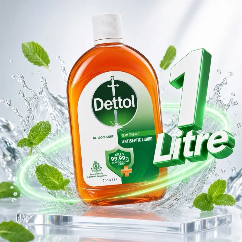 Dettol Anti Septic Original Liquid Pine Scent 1 litre - 99.99% Germs Protection Solution