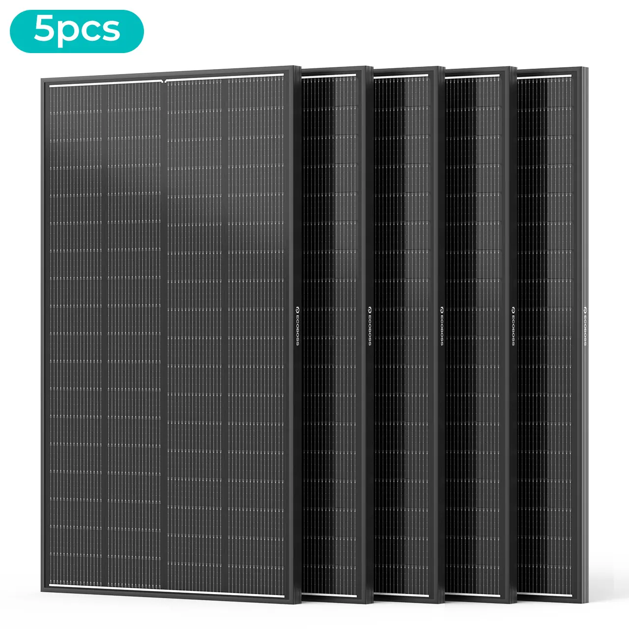 [TikTokShopBackToSchool] ECOBOSS 1000W Solar Panel Kit, 5PCS 200W N-Type 16BB 12V Monocrystalline Solar Panels, 25.6% High Efficiency, IP68 Waterproof, 30-Year Lifespan for RV, Van, Marine & Off-Grid System campingessentials