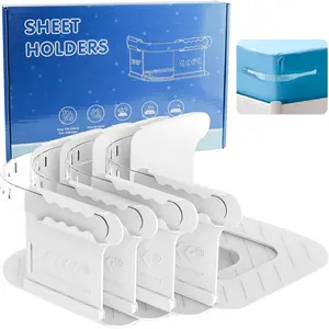 Sheet Holders with Mattress Straps, Bed Lock Sheet Holders Fit All Sheet Size, Bed Fitted Sheet Holder for Corners, Sheet Clips, Mattress Sheet Holder Strap, Sheet Lock