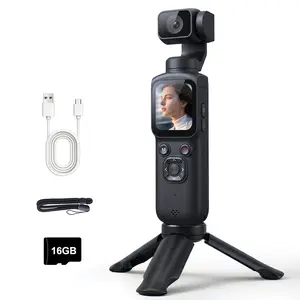 Lmzour 4K Vlogging Camera with Face Tracking & 330° Rotating Lens | Pocket Camera for TikTok & YouTube