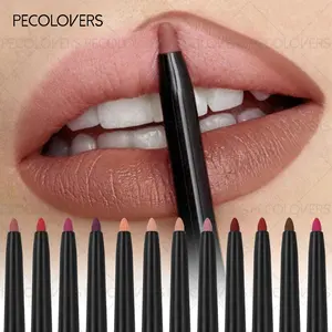 Nude Purple Silky Matte Lip Liner Outline Long-Lasting Sexy Red Velvet Lip Gloss Non-fading Waterproof Makeup Lipliner Pen