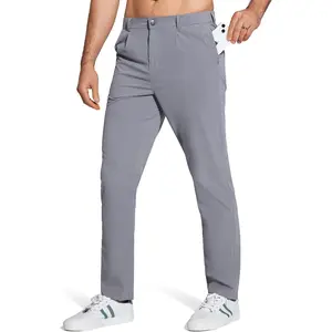 Men's Golf Dress Pants 29"/31" Lightweight Straight Fit Stretch Casual Pants Quick Dry Breathable with 5 Pockets