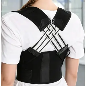Lightweight Posture Corrector with Cross Support Straps, Comfortable Upper Back Brace for All-Day Wear & Spinal Alignment