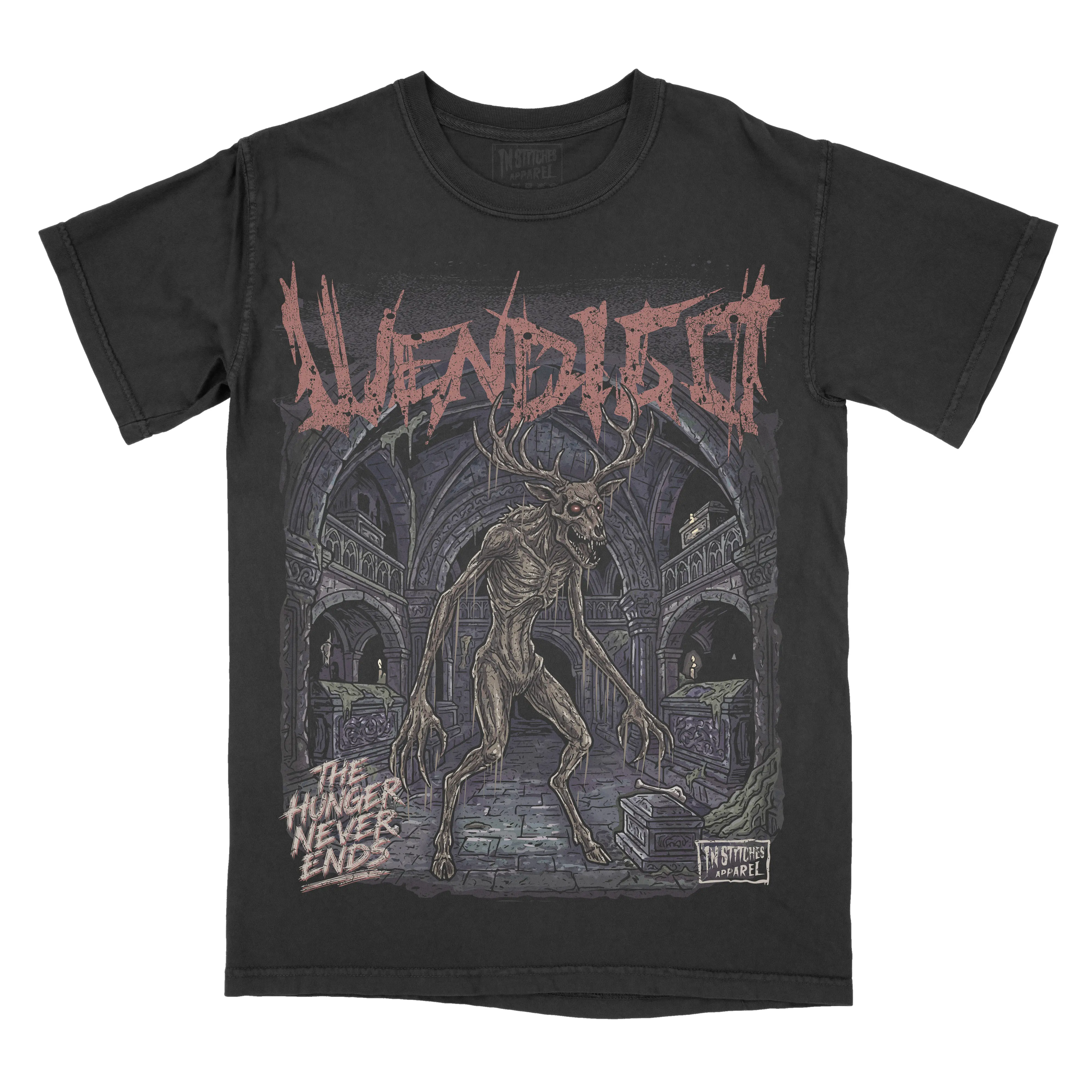 Wendigo Comfort Colors Unisex T-shirt, Gothic, Urban Legend, Cryptid Alternative Fashion, Top Tshirt Streetwear Short sleeve Printed Graphic Tee Cotton Alt Goth
