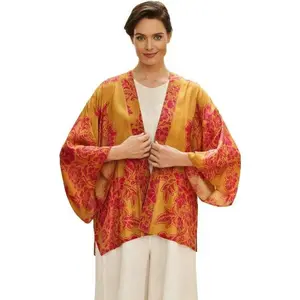 Powder - Mustard Tapestry Kimono Jacket