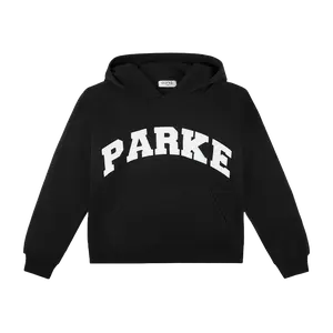 PARKE Bold Letter Graphic Hoodie - Unisex Classic Fit Crew Neck Pullover for Men & Women, Soft Cotton Blend Fleece, Casual Autumn Wear