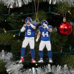 Jaxson Dart and Cam Skattebo dabbing celebration Ornament deco