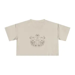 Lift With Intention Crop Tee