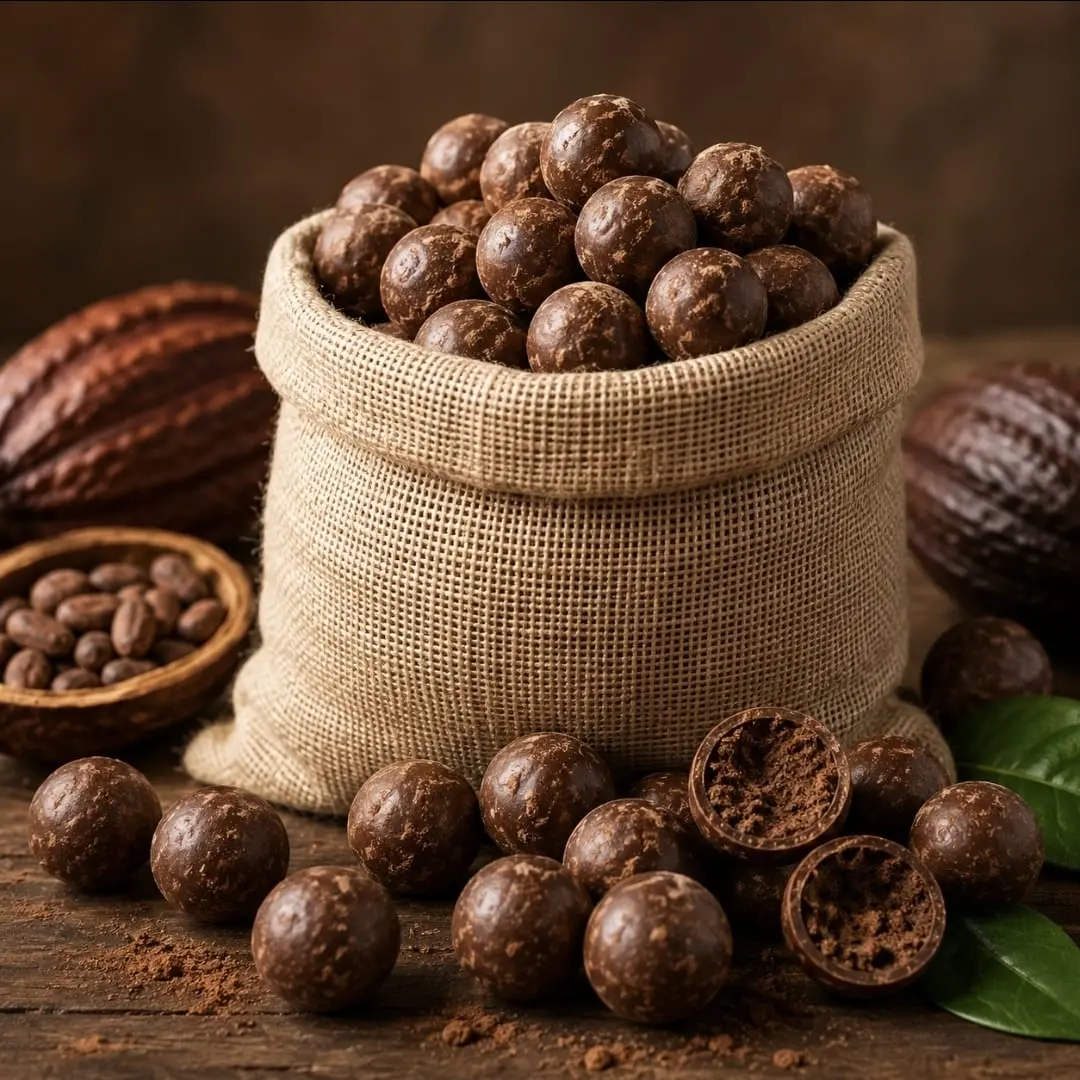 Haitian Chocolate Balls for Hot Chocolate & Beverages, Cocoa Balls, 100% Natural Cocoa, Traditional Recipe