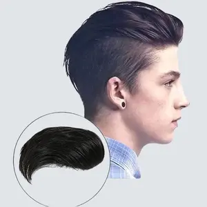 IT'S HIM! Men's Hairpiece - Natural Short Straight Cut for Undetectable Coverage & Gray Hair