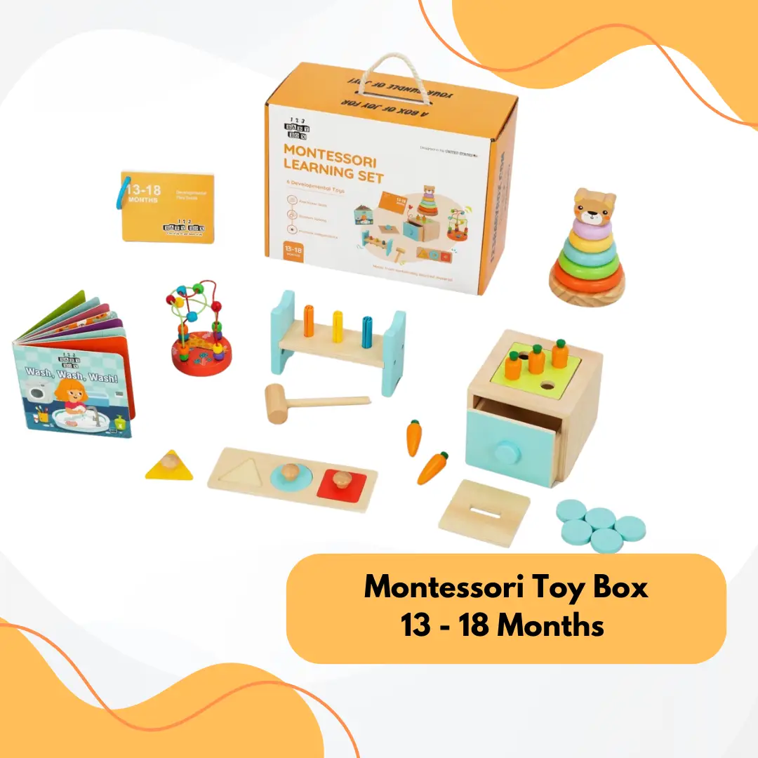 Montessori Toys For Babies 13-18 Months - Learn & Play - Exploratory & Motor Skills Kit – Encourage Sensory Play & Fine Motor Development