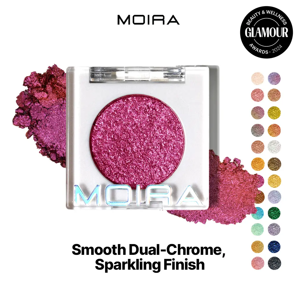 MOIRA | Chroma Light Eye Shadow (007, Spellbound) | High-Pigment Foiled Finish, Creamy Blendable Microfine Shimmer, 100% Vegan