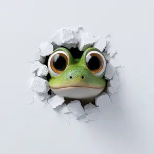 3D Peeking Animal Car Stickers - Super Realistic Green Frog & Cute Fluffy Spider Decals, Waterproof Vinyl Auto Wrap, Perfect Car Aesthetic Decor & Unique Gift for Animal Lovers