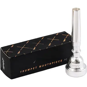 Trumpet Mouthpiece, 7C,  Plated, Compatible with Yamaha, Bach, Conn,  Replacement Mouthpieces,   for Trumpeter, AC024-1